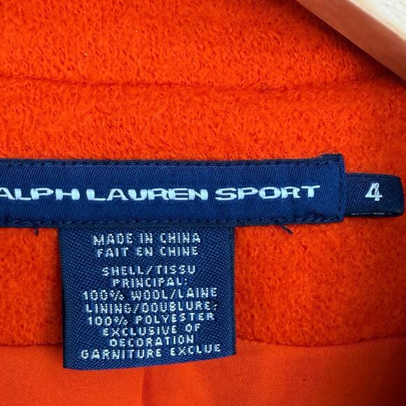 Ralph Lauren Sport Blazer Blue Label Wool Equestrian Heritage Orange Embroidered - Picture 4 of 12